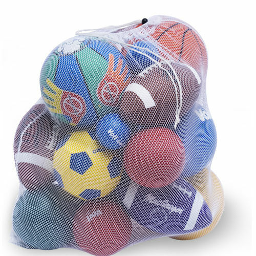 Mesh Sport Equipment Ball Bag Heavy Duty Nylon LARGE 24" X 36" *Up To 12 Balls* - Picture 5 of 8
