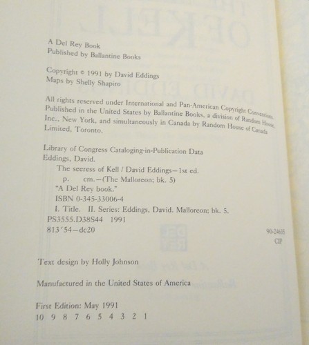 The Seeress of Kell by David Eddings (1991, Hardcover) - Picture 6 of 9