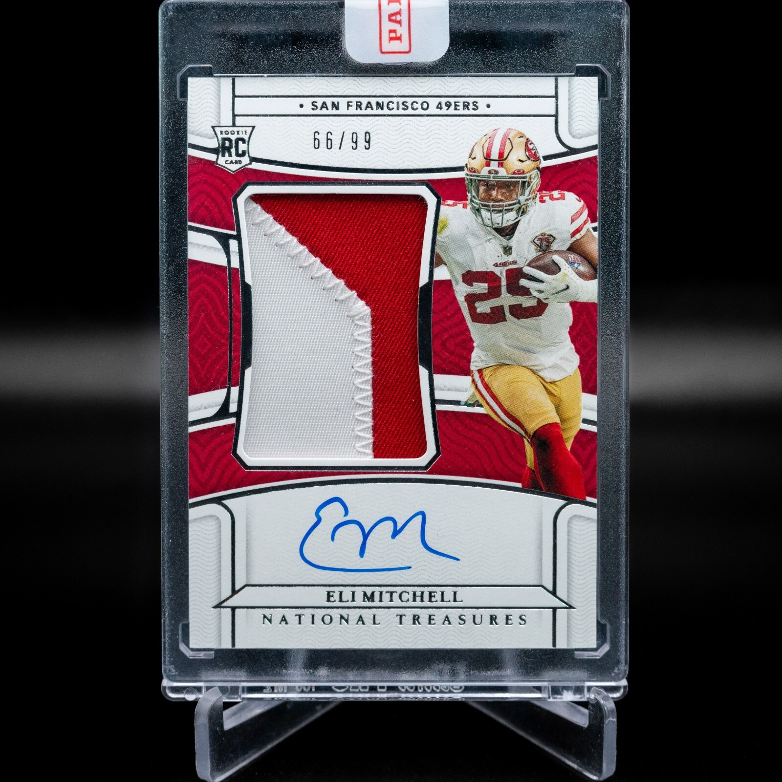 2021 National Treasures Eli Mitchell /99 RC Auto Patch RPA #204