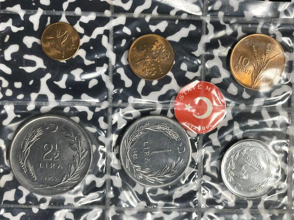 1965 Turkey 6x Coin Uncirculated Mint Set Lot#B2115 With Case & C.O.A. - Image 2 of 4