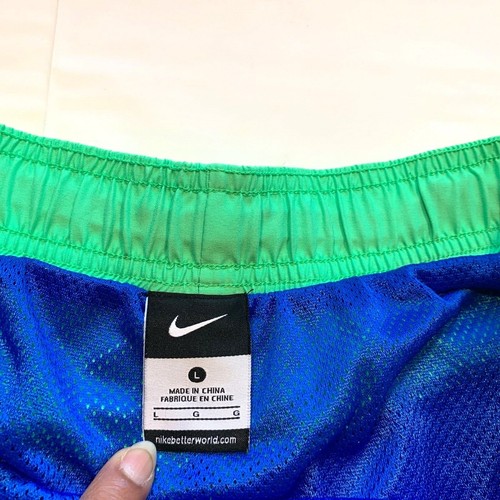 NEW Nike Shorts Mens Large Blue Swim Trunks Inner Brief Beach Summer Sports - Picture 5 of 10