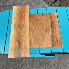 Premium Curly Mango Single piece soprano ukulele builder set