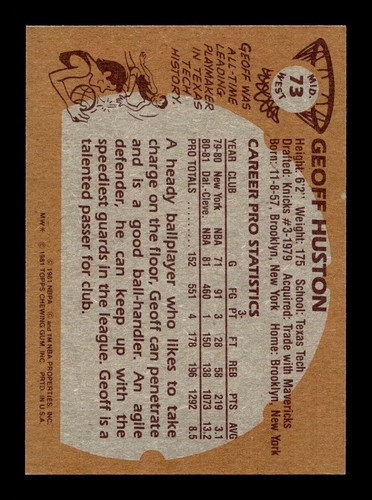 1981-82 Topps Basketball 5-w98 EX-MT/NM Pick From List All PICTURED - Picture 169 of 275