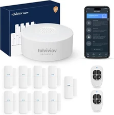 12PCS Smart Home Alarm Security System DIY No Monthly Fee Phone Window Sensors