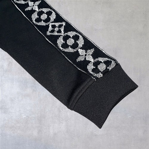 Louis Vuitton LV Flower Band Embroidered Signature Taped Jacket Black Size M - Picture 9 of 17