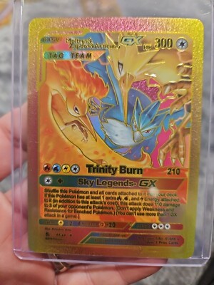 Moltres & Zapdos & Articuno GX Raimbow Foil Fan Art Vinyl Textured