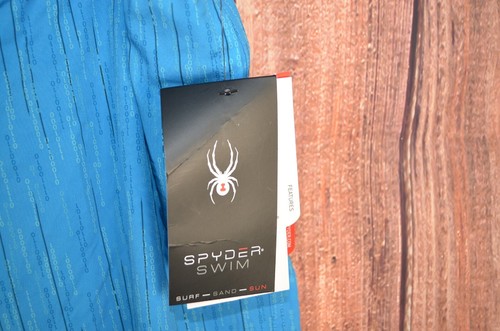Spyder blau Badeshorts Badehose Badeanzug Shorts Futter 8" Schrittlänge Größe 2XL - Bild 8 von 8