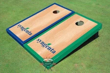 Syngenta Wood With Alternating Borders Custom Cornhole Board