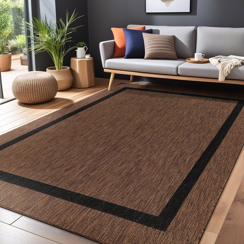 Stylish 9x12 Indoor/Outdoor Area Rug - Durable & Fashionable Patio Carpet - Picture 6 of 11