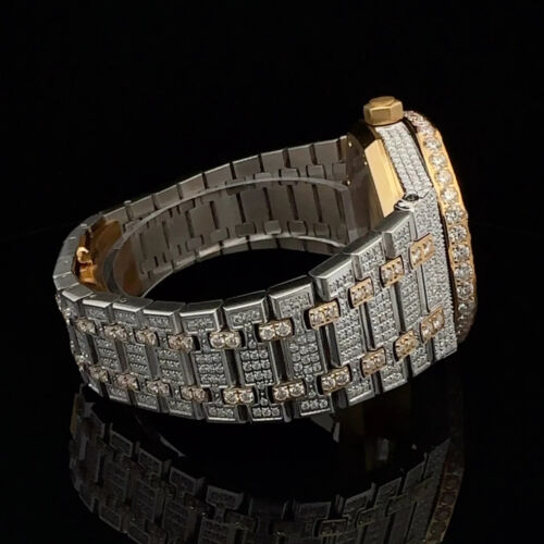 CONCORDE STEEL TWO TONE GOLD MOISSANITE WATCH ICED OUT Men's Watch - Picture 2 of 4