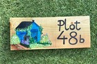 Personalised Allotment Shed Sign, Plot Marker Plaque, Garden Shed Summerhouse