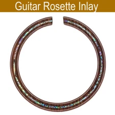 1 x Acoustic Guitar Rosette abalone shell Rosewood Inlay sound hole Luthier B13