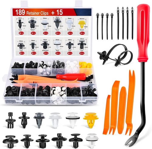 Nilight 415 Pcs Car Retainer Clips & Fastener Remover Auto Push Pin Rivets - Picture 9 of 63
