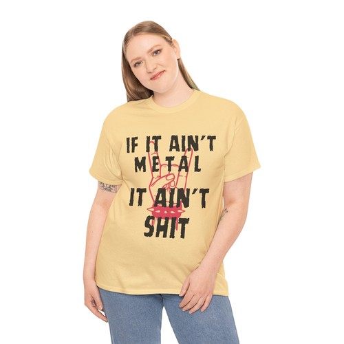 If It Ain’t Metal It Ain’t Sh*t T-Shirt Heavy Metal Rock Band Tee Funny (S-5XL) - Picture 56 of 149