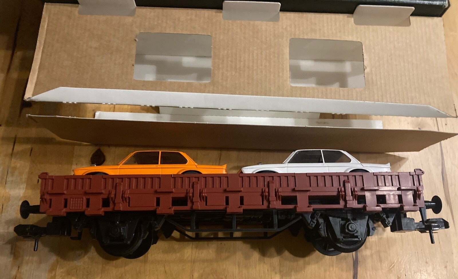 MÄRKLIN SPRINT 5876 OVP Spur 1 Autotransporter NEU 2 BMW 2002 TI wie 1322 1323