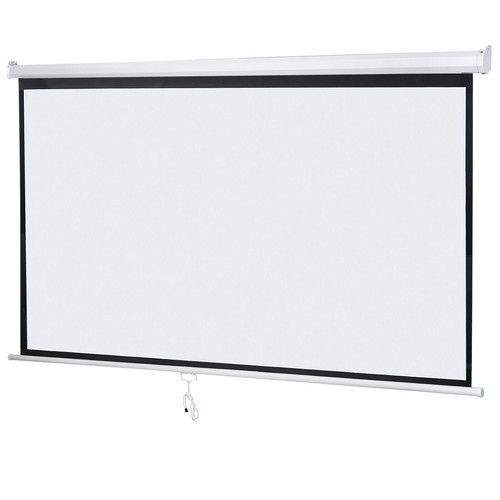 Projector Screen Manual Pull Down Projection Screen Theater 120"/100"/80"/72" - Picture 22 of 118