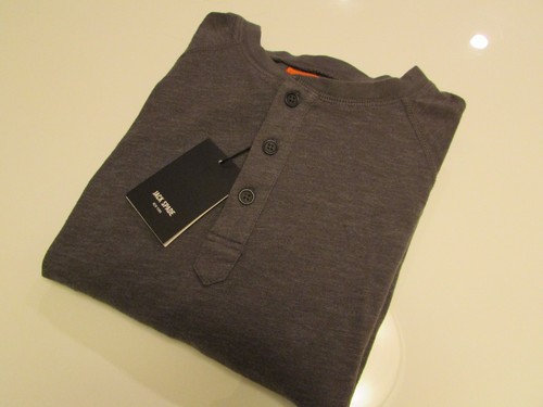 NWT AUTHENTIC JACK SPADE Caine End on End Henley T-Shirt / Dark Gray / XS - Picture 4 of 12