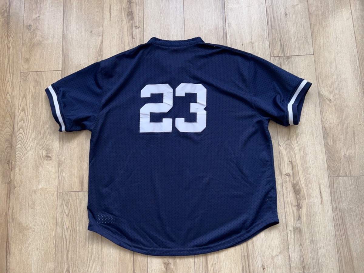 トップス MITCHELL&NESS baseball shirt yankees Mens New York Yankees Mitchell Ness #23 Baseball Jersey T