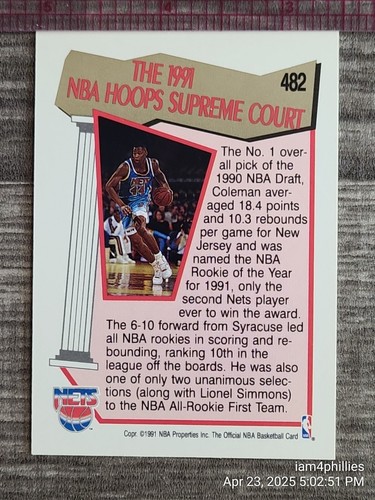 1991 NBA Hoops Series 2 Cards Complete Your Set #'s 461 -590 YOU PICK - Picture 46 of 259