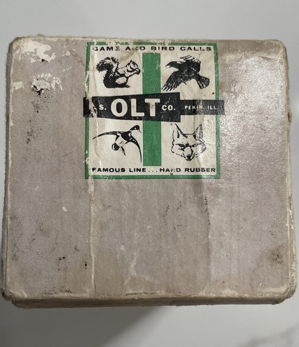 P.D. vintage Olt OL-40 Búho Llamar Turquía Hooter SOLAMENTE CAJA - Sin Llamar - Imagen 5 de 7