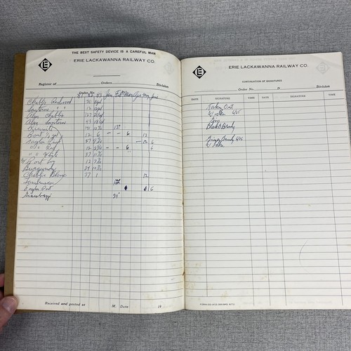 Erie Lackawanna Railway Co. Special Order Book - Picture 8 of 10