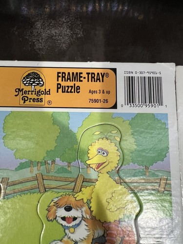 Lot of 2 Vintage Golden Frame-Tray Puzzles Sesame Street Fall & Spring 1991 - Picture 4 of 13