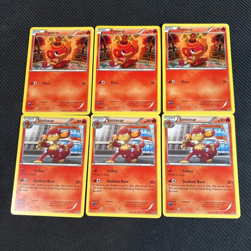 Simisear 16/99 Pansear 15/99 Next Destinies Pokemon Karte Non-Holo Englisch 6 - Bild 1 von 4