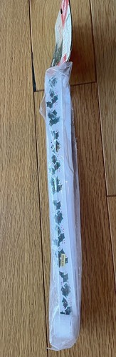Vintage 12” Double Side Wreath Hanger over the Door -White With Green Holly NEW - Picture 4 of 4