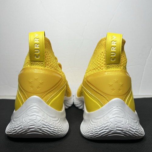 Under Armour Curry Flow 8 Yellow Basketball Shoes Boys Size 5Y NEW* 3023527-701 - Picture 5 of 6
