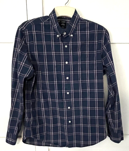 J. CREW MENS PLAID LONG SLEEVE BUTTON DOWN FLEX WASHED CLASSIC FIT SHIRT SIZE L - Picture 5 of 9