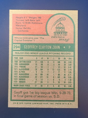 Tarjetas de béisbol Topps 1975 completan tu conjunto que elijas elegir cada una #221 - 440 - Imagen 85 de 277