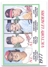 1978 Topps #205 1977 Victory Leaders