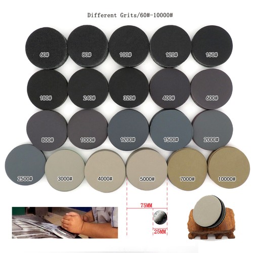 3" 75mm Round Sandpaper Sheet Wet And Dry Sanding Discs Polishing 60-10000 Grit - Picture 3 of 11