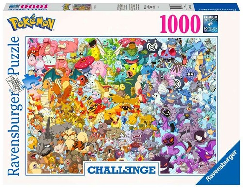 Puzzle Pokemon Challenge, 1000 pezzi, fumetto, fantasy, Giappone, Ravensburger - Foto 2 di 2