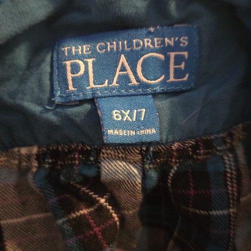 The Children's Place Plaid Green/Blue Dress 6x/7 - Picture 2 of 2