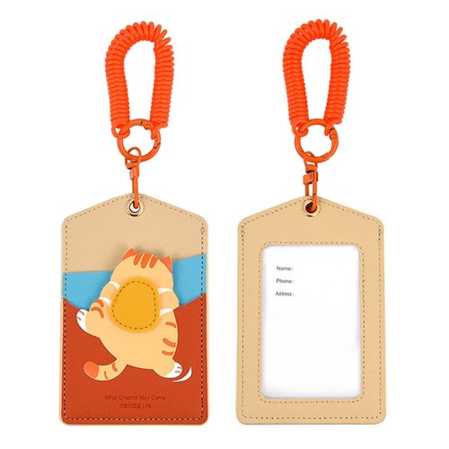 Multicolor Card Cover PU Card Sleeves Funny Card Holder Word Card - Afbeelding 13 van 17