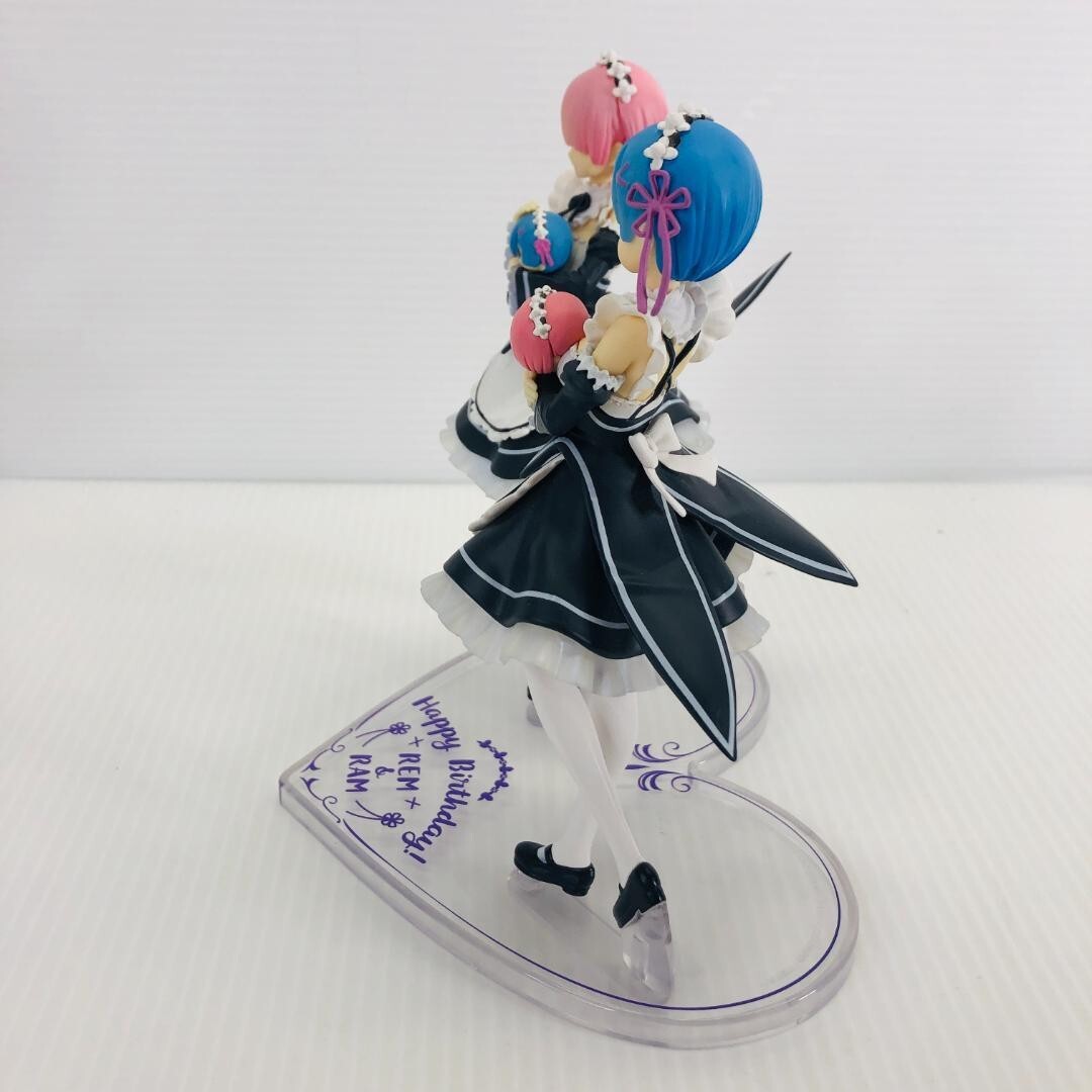 Happy Birthday REM&RAM　フィギュア 中古】(本体A/箱B)一番くじ Re：ゼロから始める異世界生活