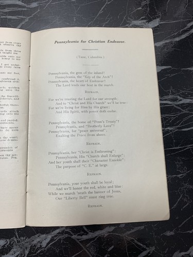 1912 Pennsylvania State Christian Endeavor Union Convent Booklet Wilkes-Barre PA - Picture 14 of 16