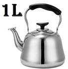 1L Stainless Steel Whistling Camping Kettle Stove Top Polished Teapot Teakettle