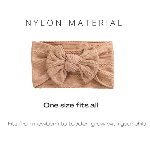 Prohouse 12 Pack Baby Nylon Handmade Headbands Hair Bow Elastics Handmade NEW - Picture 2 of 6