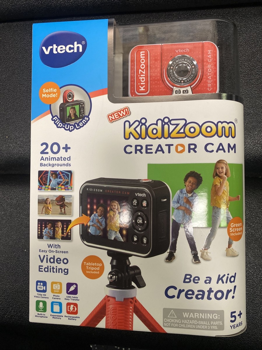 VTech KidiZoom Creator Cam HD Video Kids' Digital Camera, Green Screen