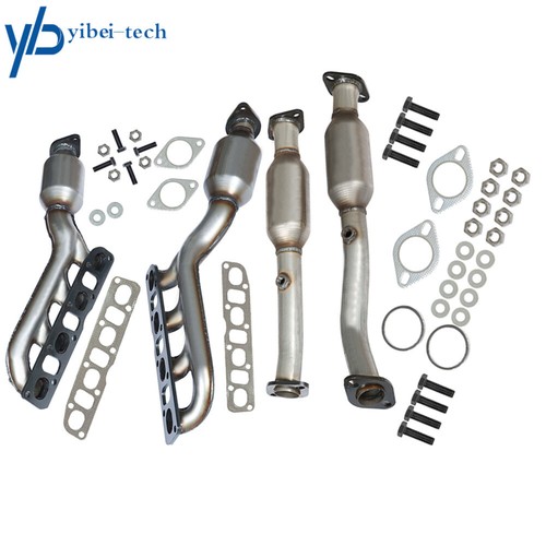 For 2005-2014 Nissan Titan 5.6L Manifold Catalytic Converters Front & Rear All 4 - Picture 2 of 13
