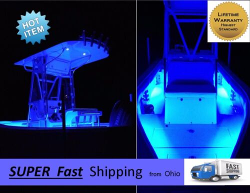 BLUE - LED boat light kit - - digital lighting VERY BRIGHT - - 12v - Afbeelding 1 van 12