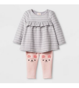 top and bottom set for baby girl