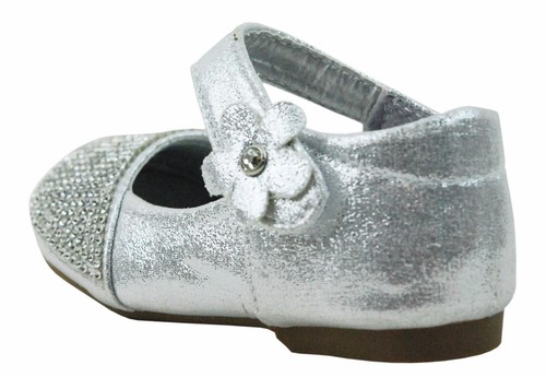 Girls Infant Toddler Sparkling Mary Jane Princess Walking Crib Dress Shoes - Picture 7 of 11