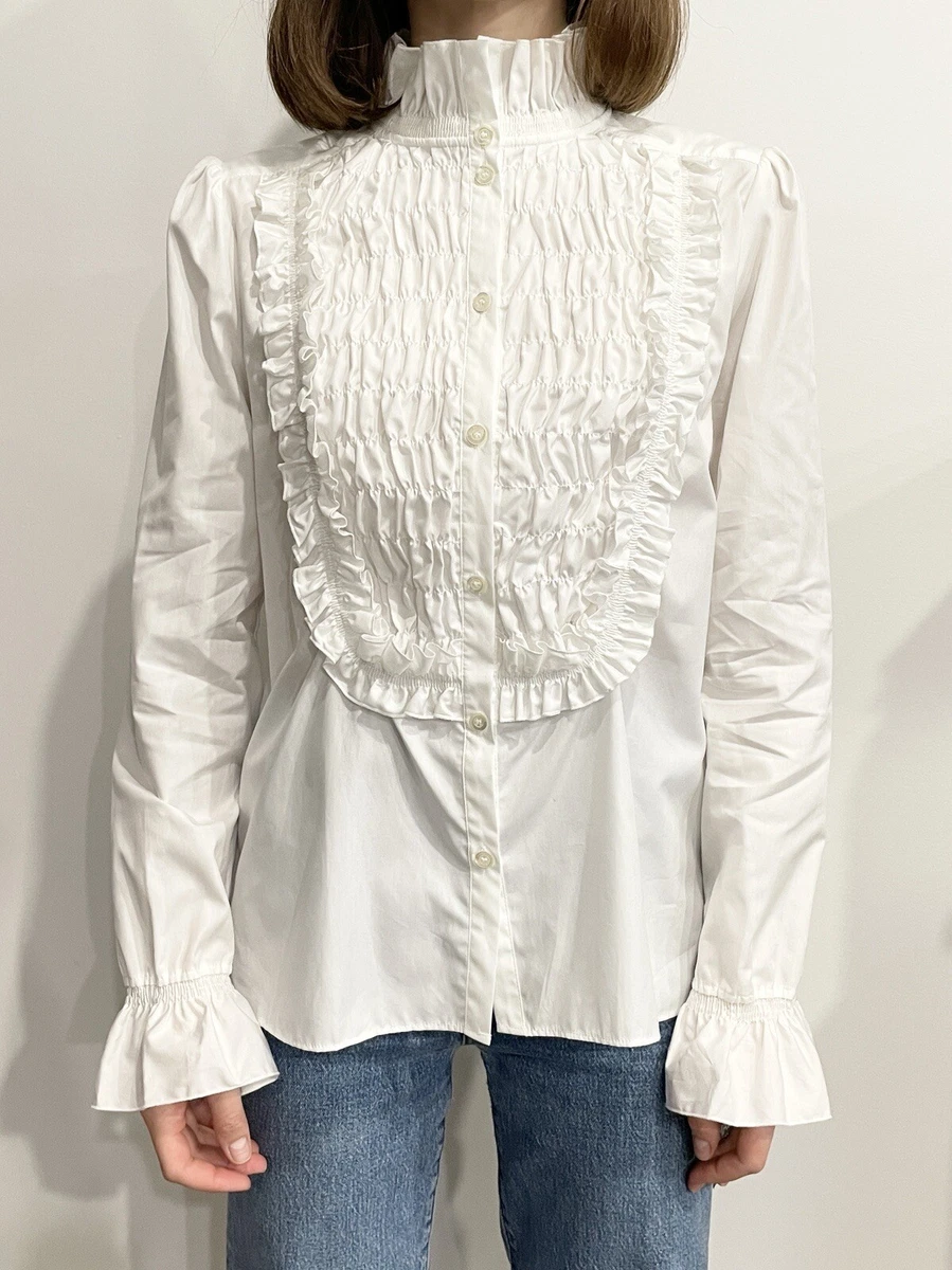 pie crust blouse white