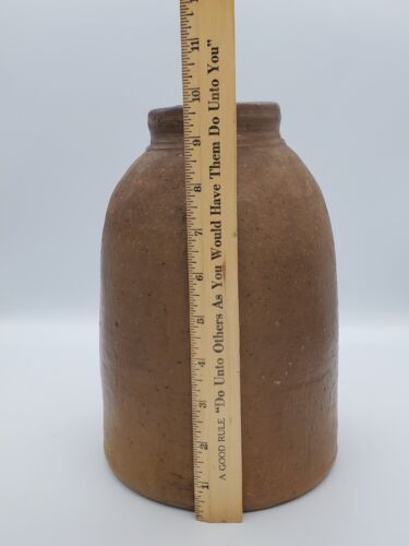 Rare Vintage Gallon Wax Sealer Jar Stoneware Crock Canning Jar Fruit Jar Rustic - Picture 3 of 7