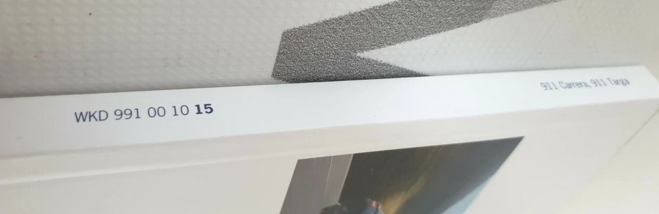 Manual Original De Operación Porsche 991 Carrera 2013/14/15 Primera Edición - Imagen 3 de 4