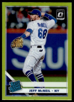 2019 DONRUSS OPTIC RATED ROOKIE LIME Jeff McNeil #40 R34