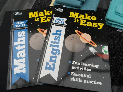 2 Letts Make it Easy English and Maths teaching books  age 10-11 - Picture 1 of 3